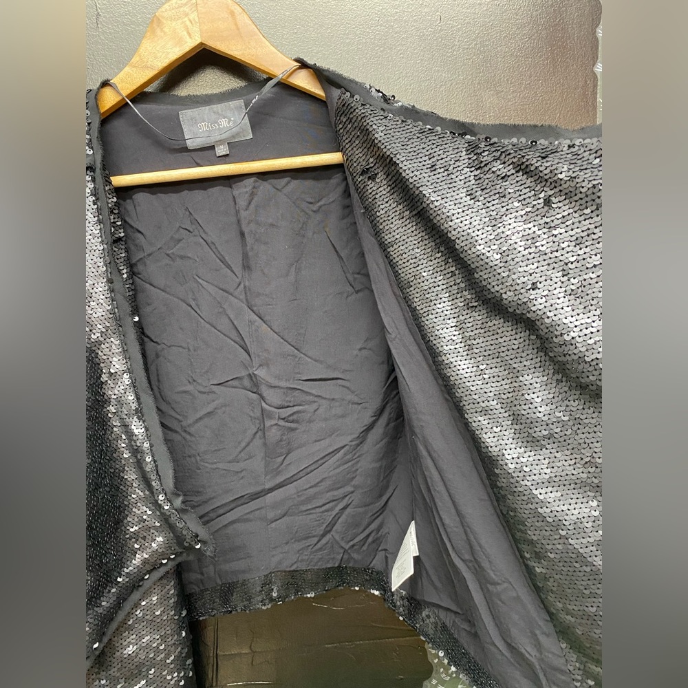 MISS ME black sequence waterfall blazer 🖤 - Picture 12 of 16